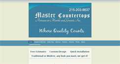 Desktop Screenshot of mastercountertops.com